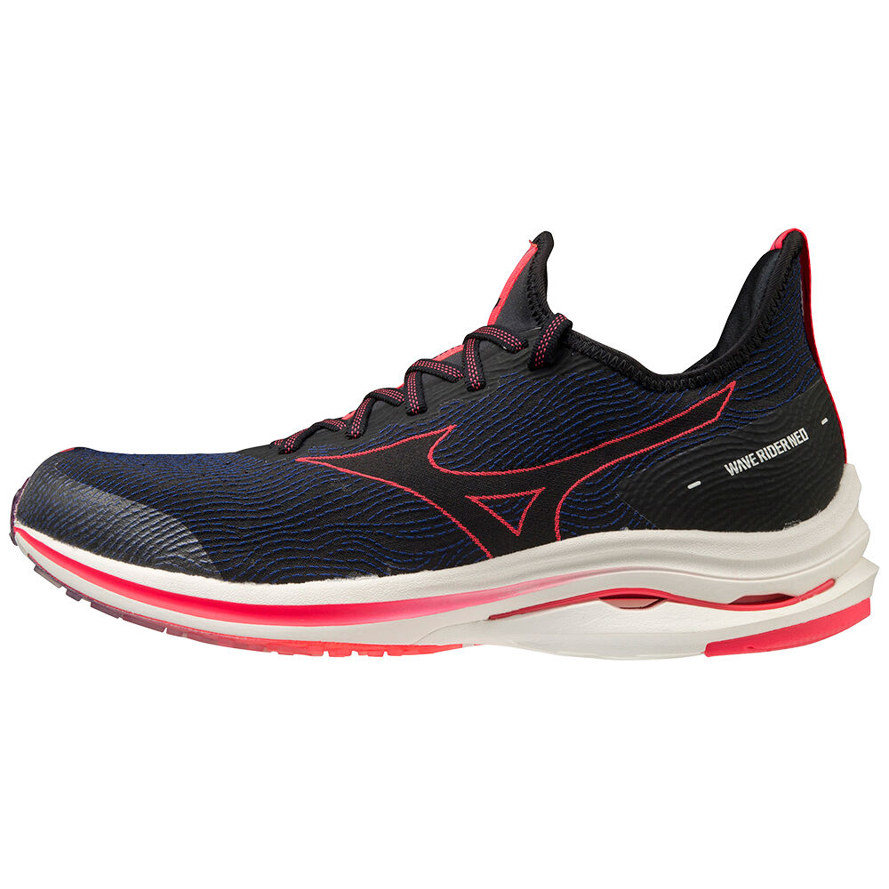 Mizuno Wave Rider Neo Férfi Futócipő Fekete/Rózsaszín OMI853904